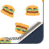Bouffants and Broken Hearts Cute Burgers Galaxy A35 5G Skin